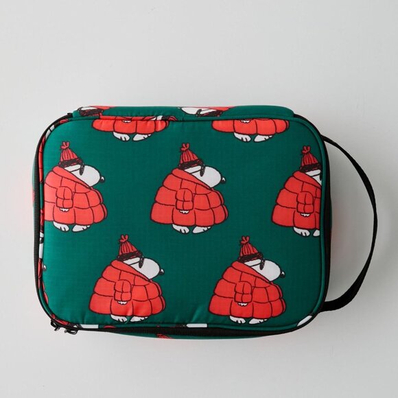 NWT Baggu Lunch Box - Peanuts - Puffer Snoopy Red - Picture 1 of 3